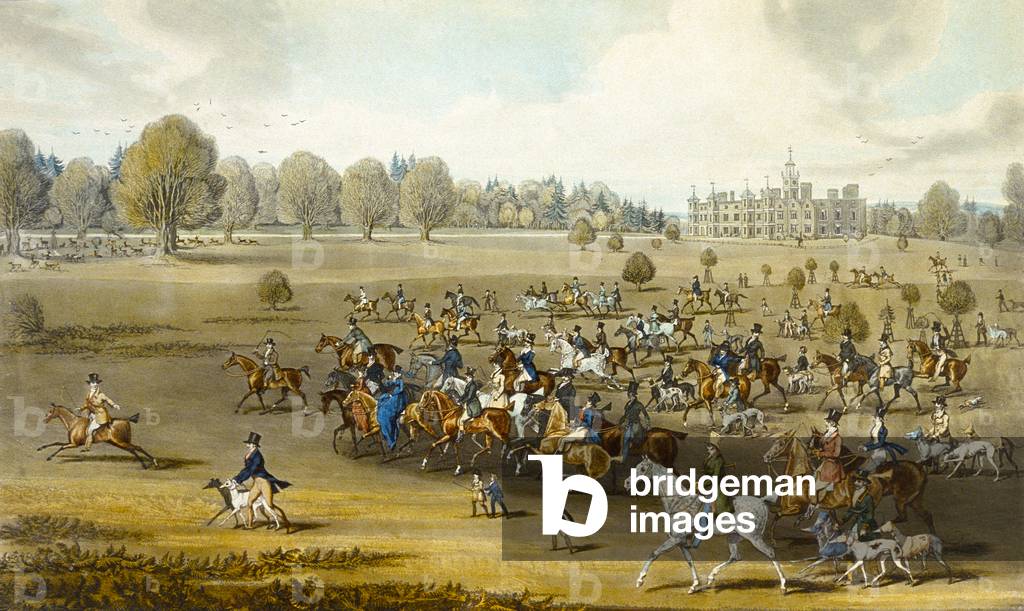 "Kursreiter nehmen das feld bei Hatfield Park", 19. Jahrhundert von James Pollard