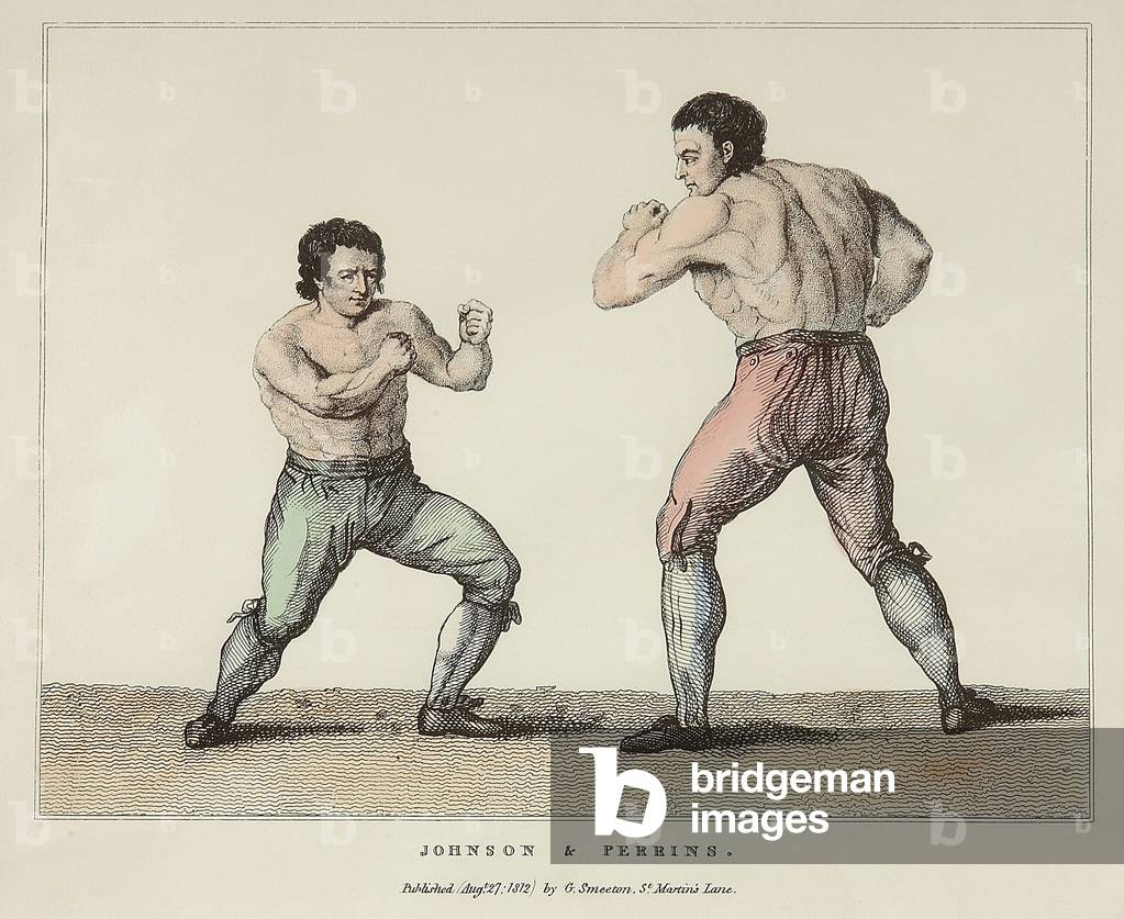 Immagine di Incisione "Johnson & Perrin (incisione colorata)", 20th Secolo di Conrad Martin Metz