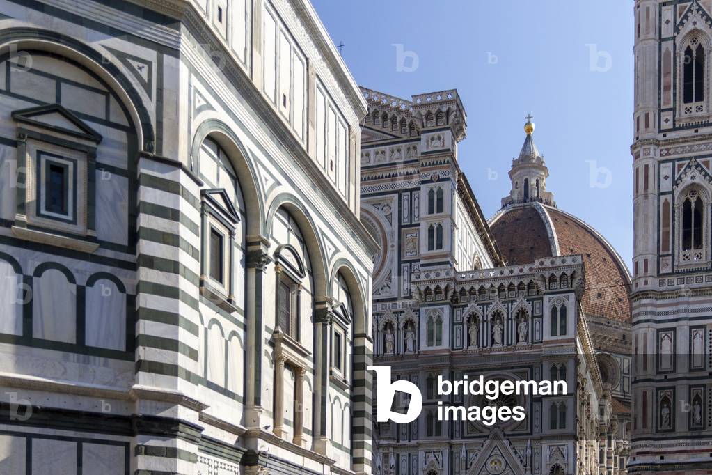 Cathedral of Santa Maria del Fiore and Baptistery, Piazza del Duomo, Florence, Italy (photo)