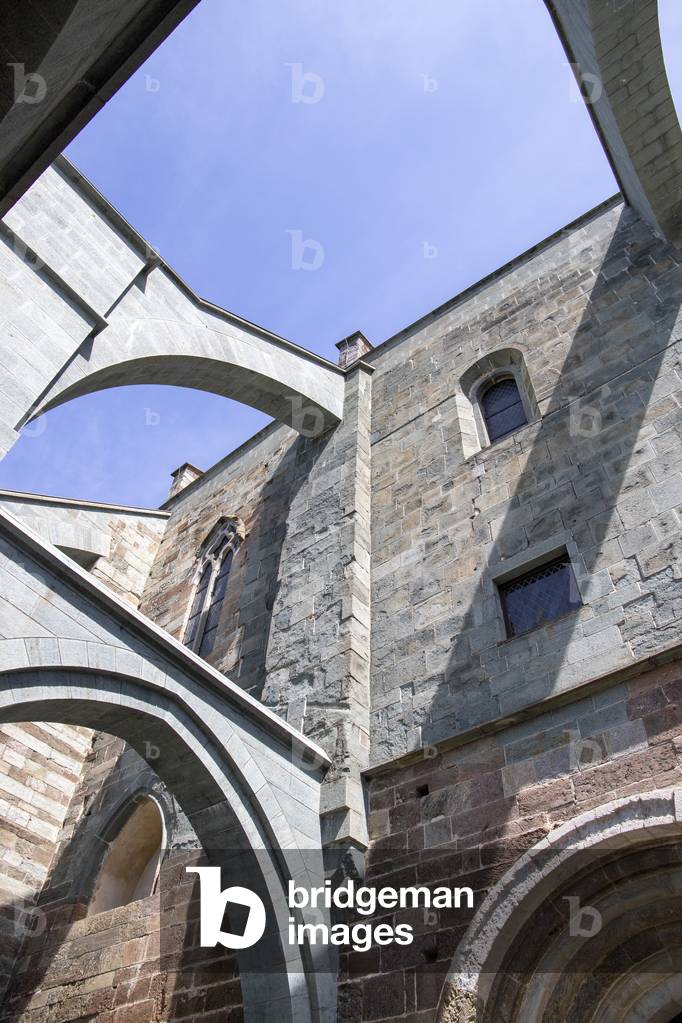 Abbey, St. Michael's Sacra, Turin, Italy, 2020 (photo)