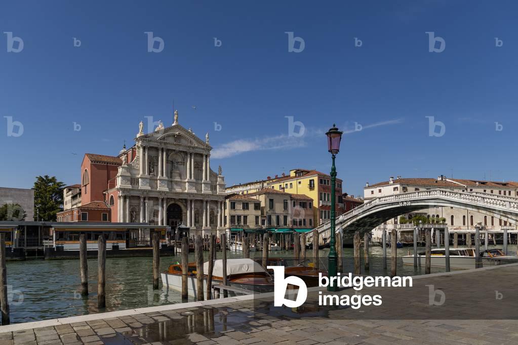 Chiesa degli Scalzi e Ponte degli Scalzi, Venice, Italy (photo)