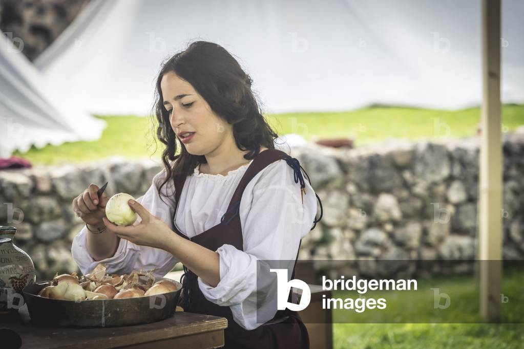 Civil and military customs and customs: Field kitchen., Castel Beseno, Trento, Italy (photo)