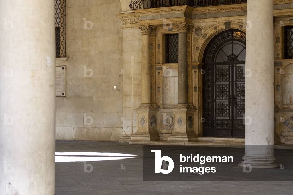 Palazzo della Loggia (1492 - 1574, Renaissance, Architect: Andrea Palladio), Il arcade, Brescia, Lombardy, Italy, 2019 (photo)