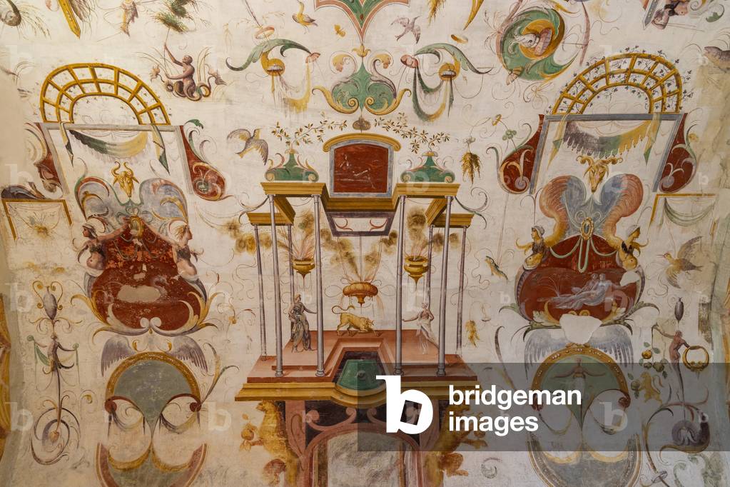 Castello di Torrechiara, Sala di Giove, Parma, Emilia Romagna, Italy, 2020 (photo)