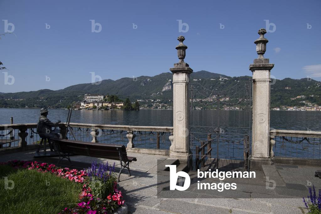 Villa Bossi, garden, Orta San Giulio, Novara, Piedmont, Italy (photo)
