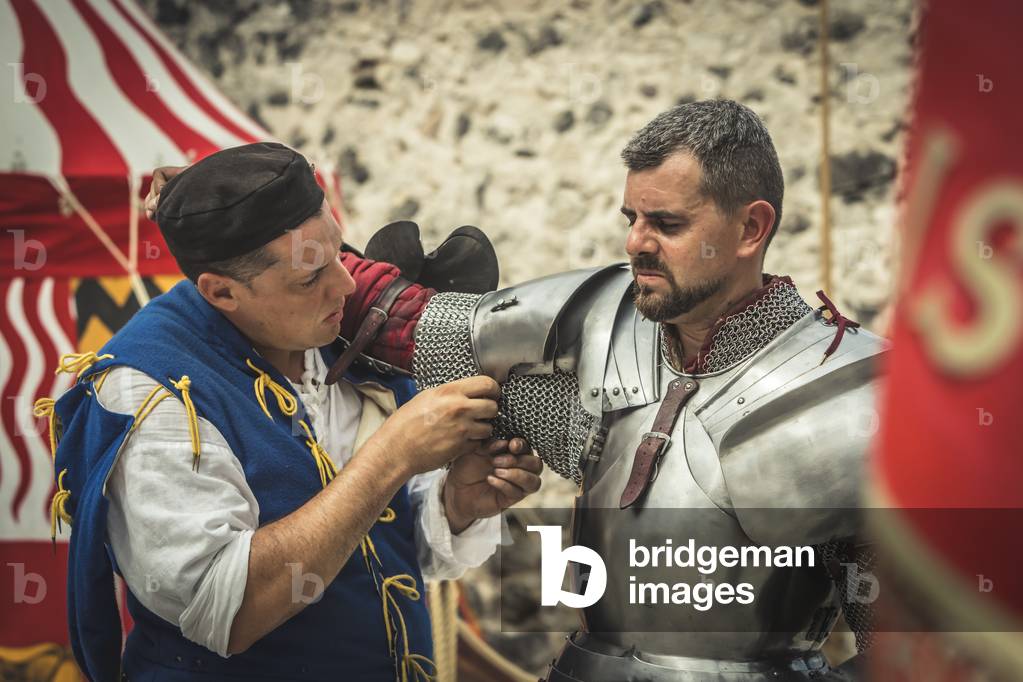 Civil and military customs and customs: Armor dressing., Castel Beseno, Trento, Italy (photo)