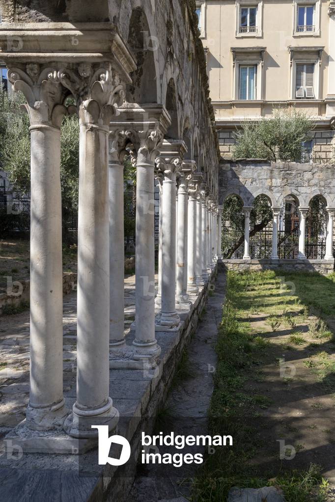 Cloister of S. Andrea, Genoa, Italy, 2020 (photo)