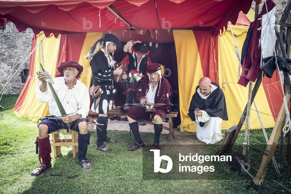 Civil and military customs: In the camp please and clean weapons., Castel Beseno, Trento, Italy (photo)