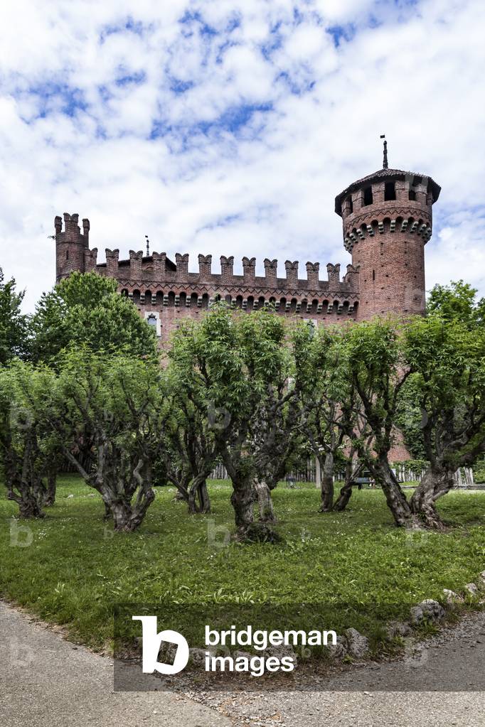 Medieval village, Turin, Piedmont, Italy, 2020 (photo)