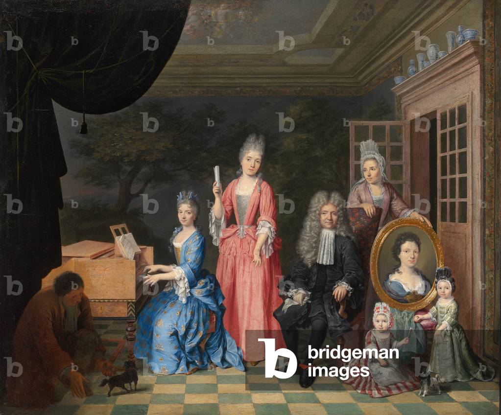 Portrait of a Family in an Interior, c.1700 (oil on canvas)