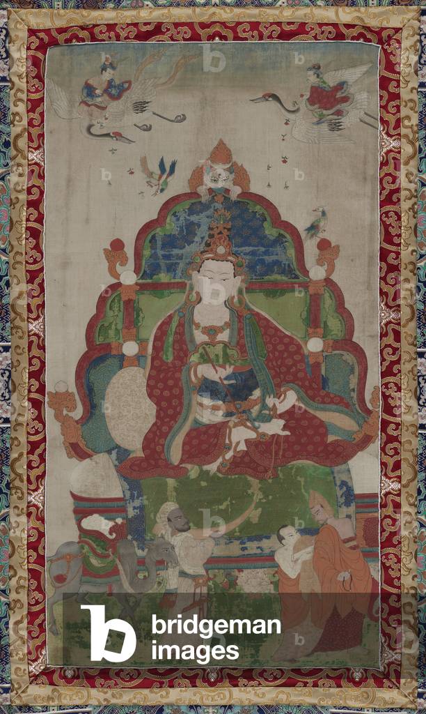 The Second Dharma (Religious) King of Shambhala, c.1650-99 (distemper on cotton)