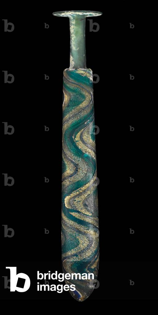 Oil flask (alabastron), Hellenistic Period (glass)