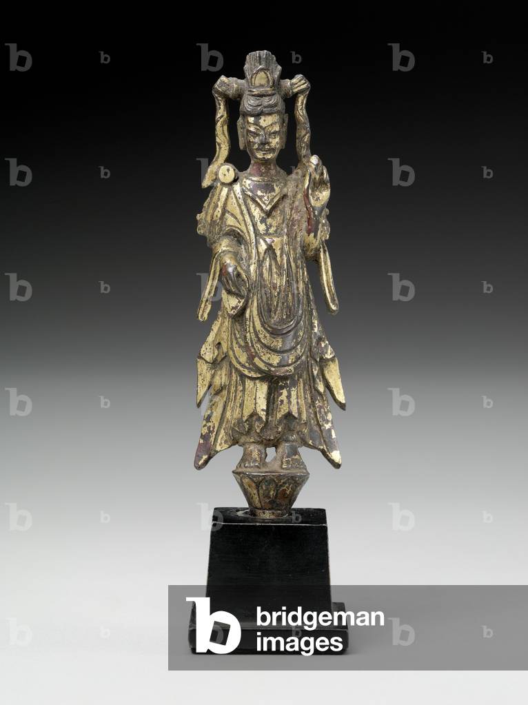 Bodhisattva, 6th century (gilt bronze)