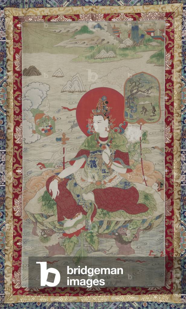 The Sixth Dharma (Religious) King of Shambhala, c.1650-99 (distemper on cotton)