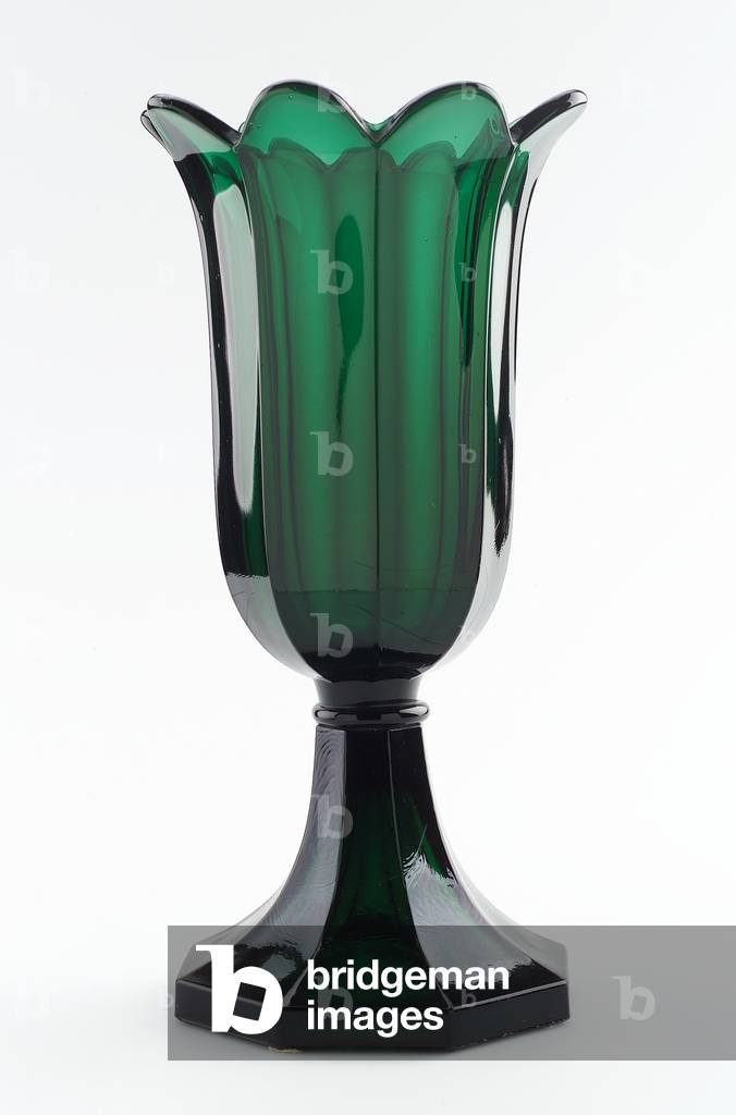 Tulip vase, Boston and Sandwich Glass Company, 1845-65 (pressed glass)