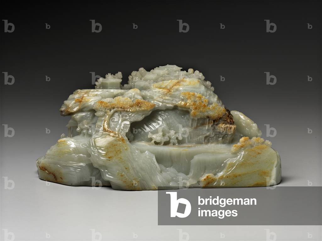 Mountain landscape, 18th century (jade)