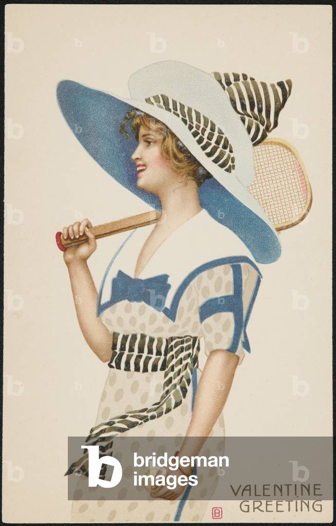 Valentine Greeting (colour litho)