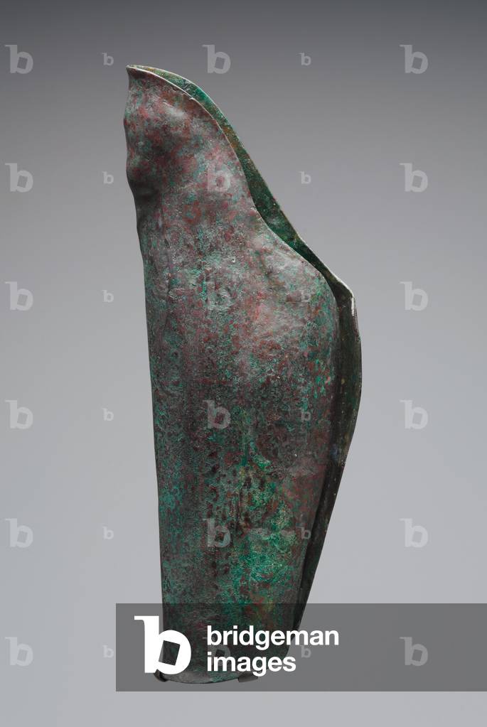 Greave from southern Italy, Early Hellenistic Period, late 4th century BC (bronze)