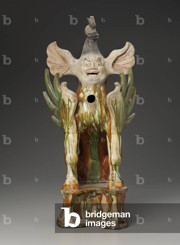 Guardian figure (zhenmushou) (ceramic)
