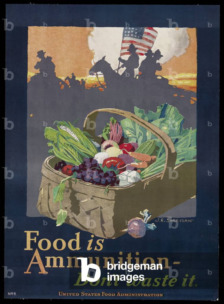 Food is Ammunition-Don't Waste It, c.1917-18 (colour litho)