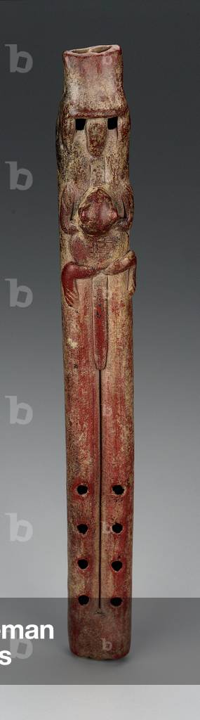 Double Duct Flute, 300 BC-250 AD (ceramic)