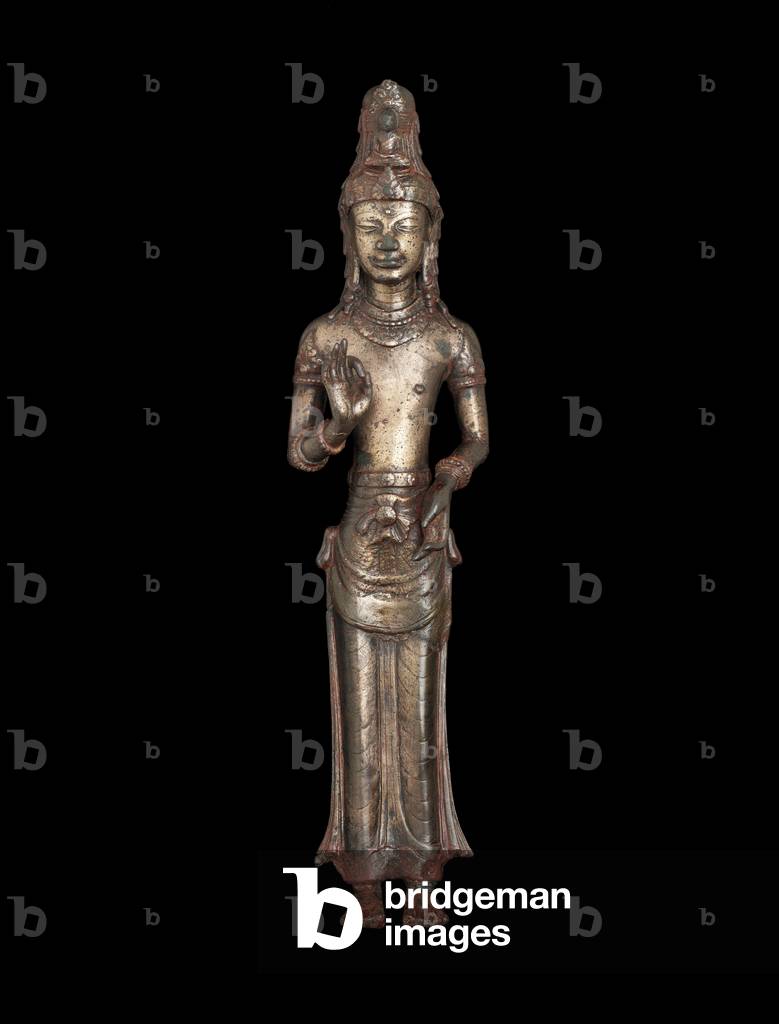 Avalokitesvara, Yunnan, Dali Kingdom, 12th century (bronze & lacquer with traces of gilding)