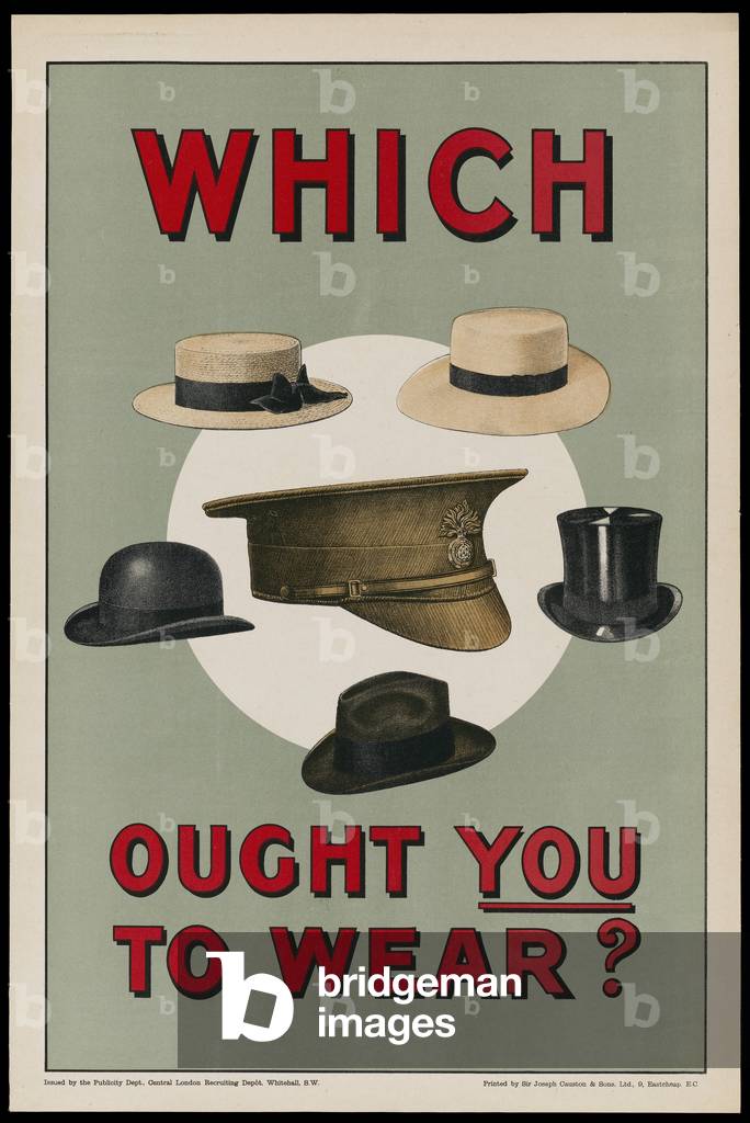 Which Ought You To Wear?, 1915 (colour litho)