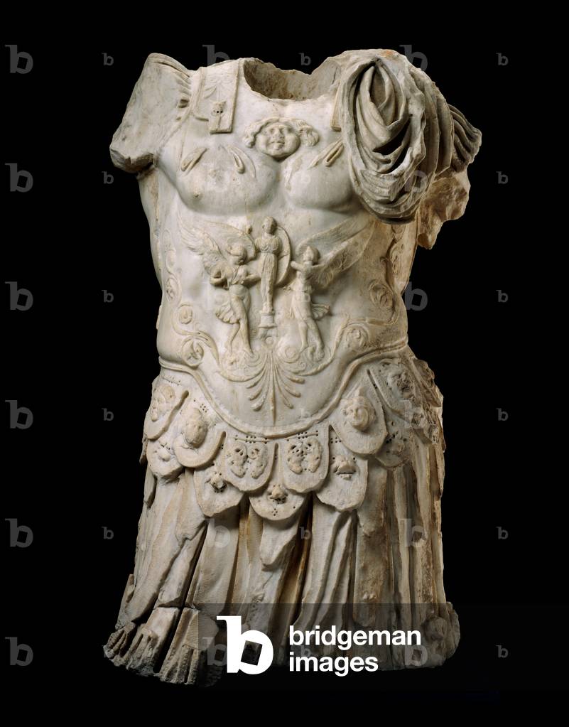 Cuirassed torso, Imperial Period, AD 90-96 (marble)