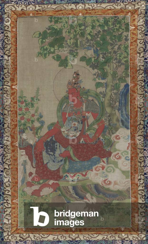 The Twenty-First Vidyadhara (Wisdom-Holder) King of Shambhala, c.1650-99 (distemper on cotton)