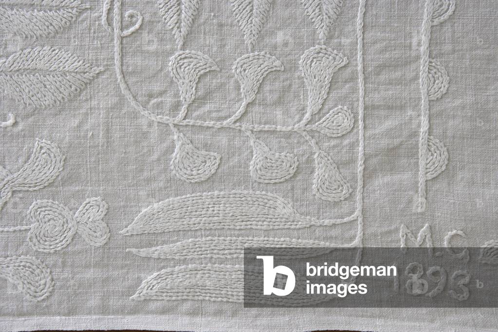 Tablecloth, private house, Grantchester, Cambridgeshire, UK, 2014 (photo)