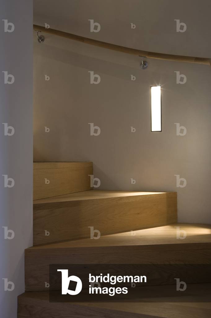 Wooden stair, Chantry Barn, Suffolk (photo)