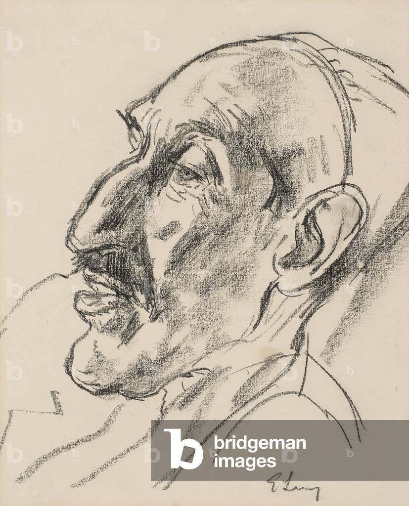 Portrait of Horace Brodzky, 1918 (pencil on paper)