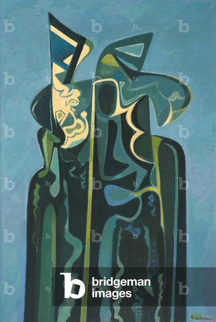 Green Forms (oil on canvas)