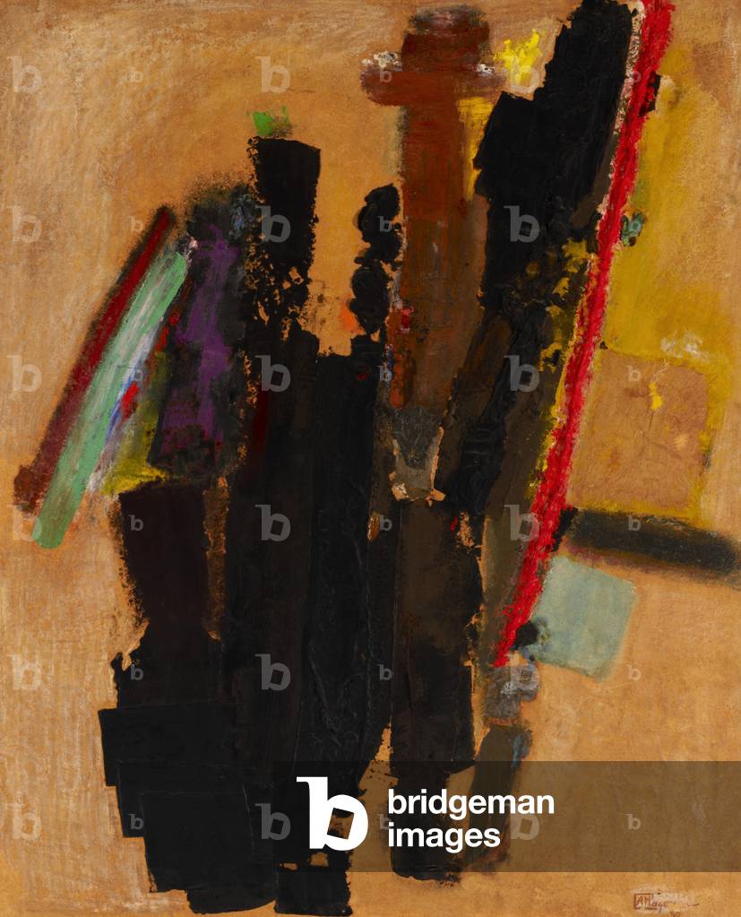 Ecstasy in Motley Strokes, 1960 (oil on board)