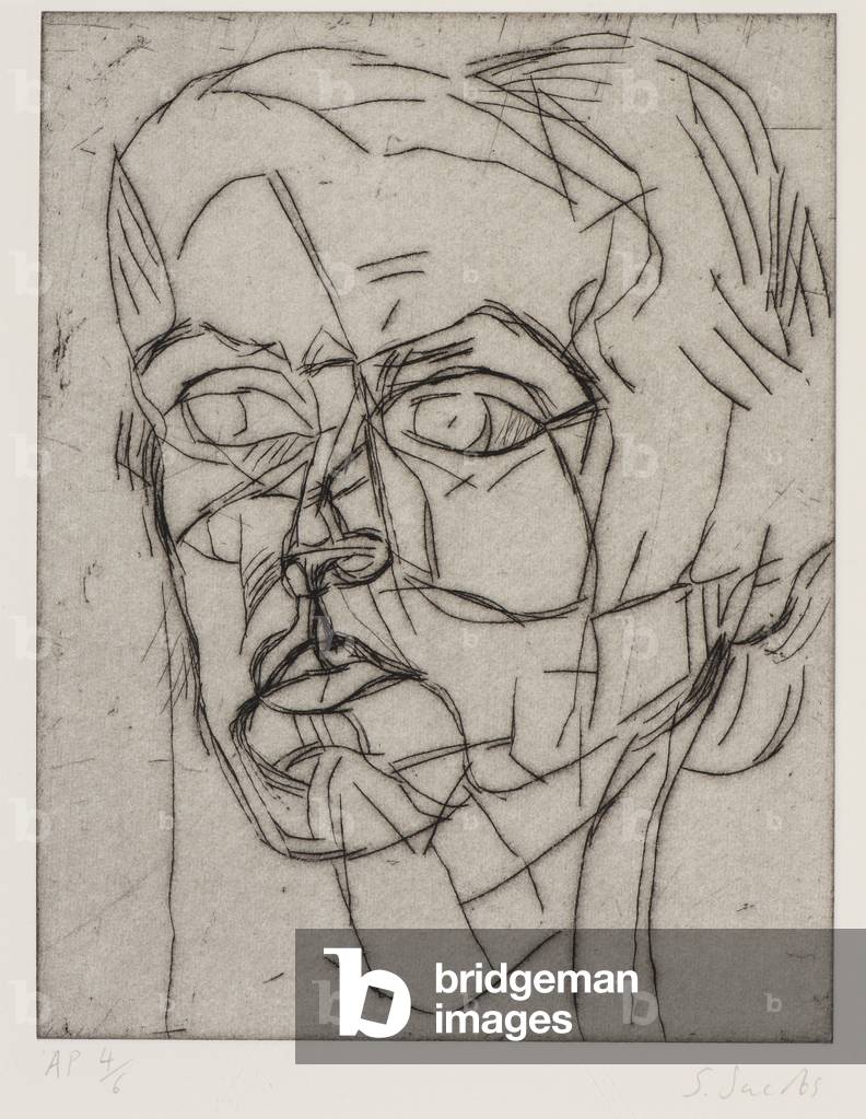 Portrait of Catherine Eastman, 1993 (drypoint on paper)
