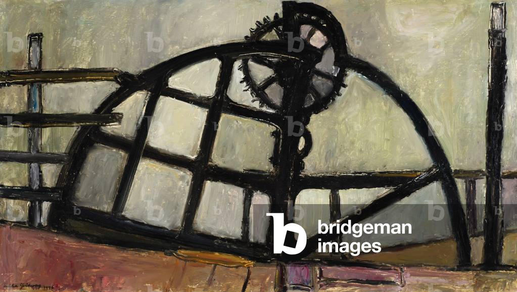 The Wheel, 1976 (oil on board)