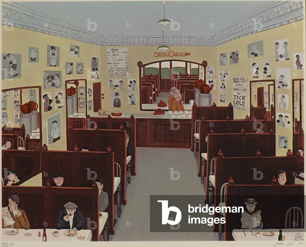 Jack's Coffee Shop, 1975 (colour litho)