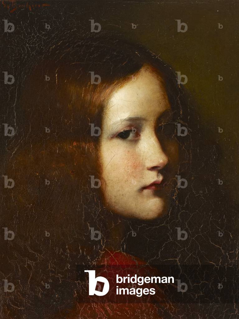 Portrait of a Young Girl (oil on canvas)