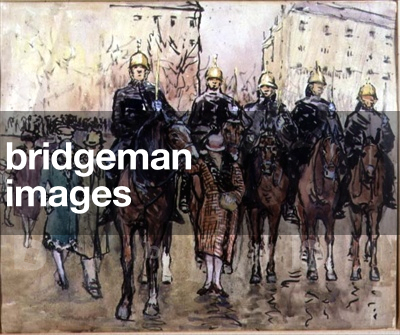 The Municipal Guard, Paris, c.1920s (w/c on paper)