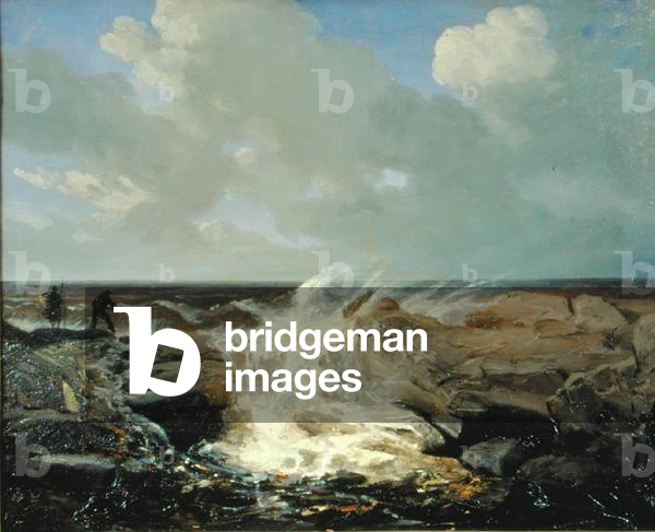 Squally Wetter in der Nähe von Boulogne (Öl auf Leinwand)