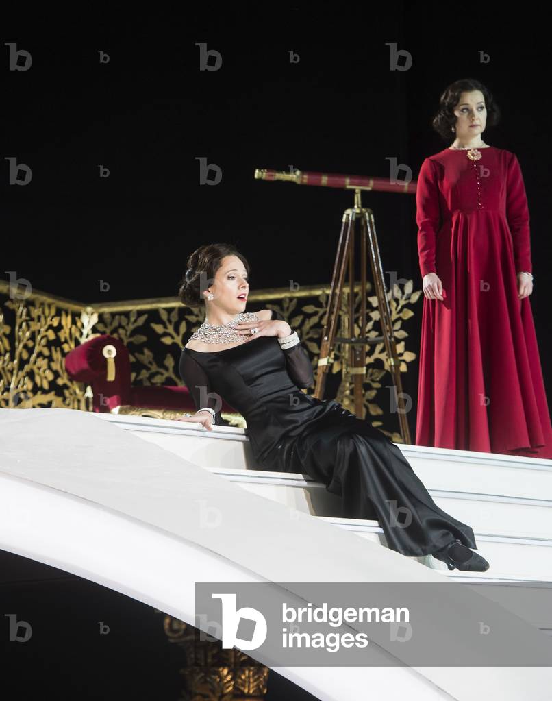 Mary Bevan as Elvira and Katie Bray as Zulma in L'Italiana in Algeri at Garsington Opera