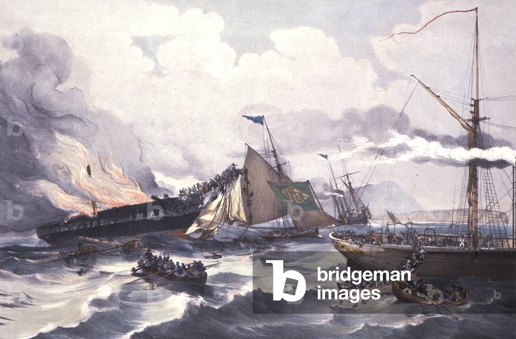 Destruction of the Ocean Monarch, 24 August 1848