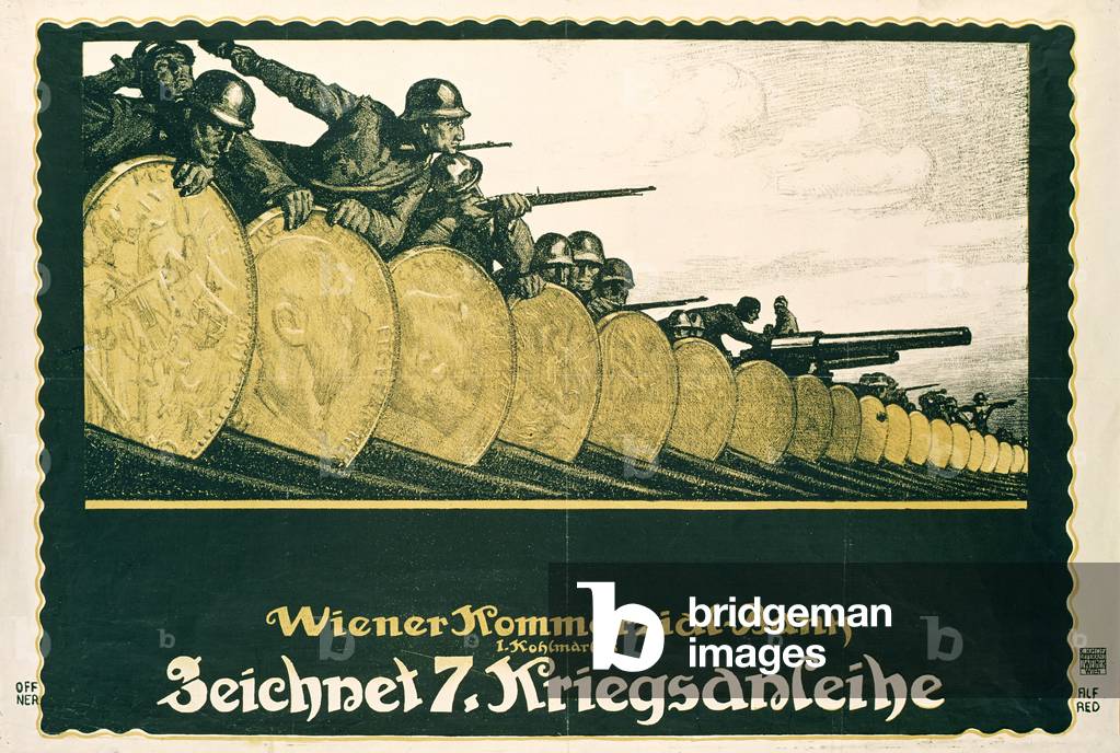 Austrian World War 1 poster encouraging the purchase of war bonds, c.1914-18