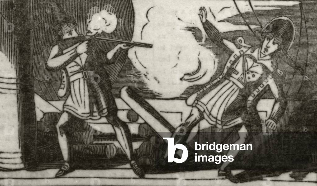 'Low shooting his captain', c.1836