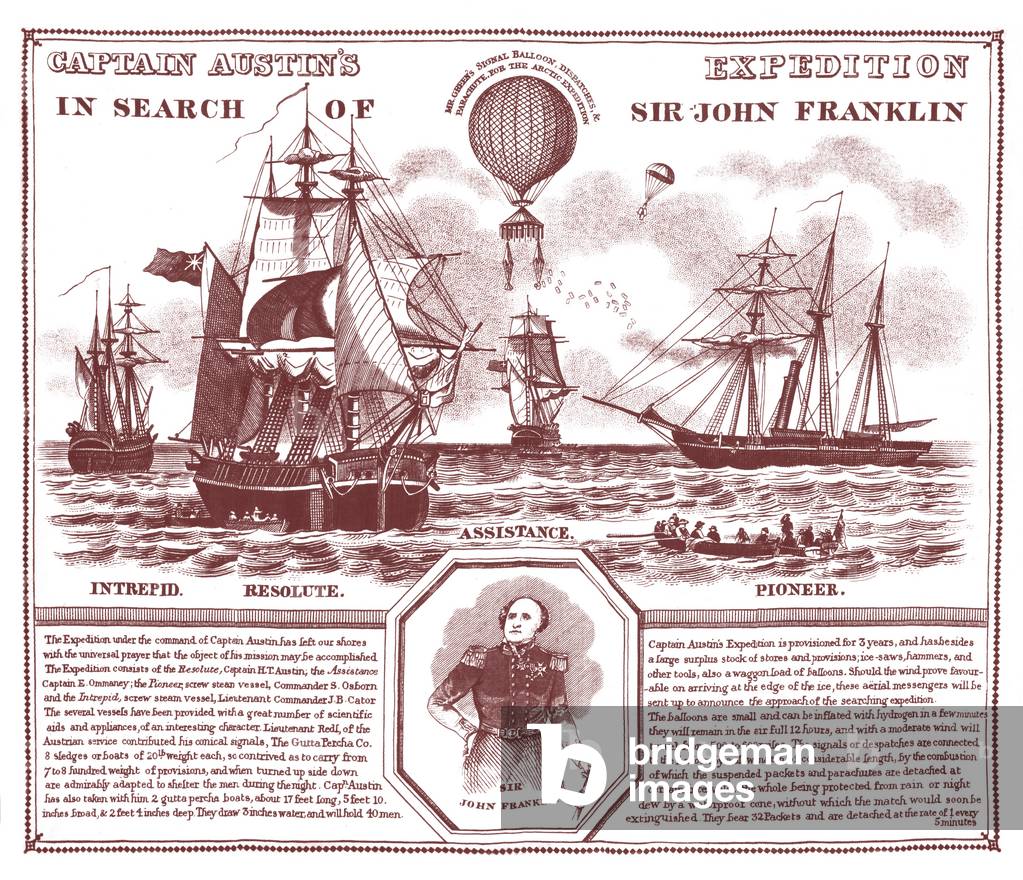 Captain Austin's expedition in search of Sir John Franklin (print)