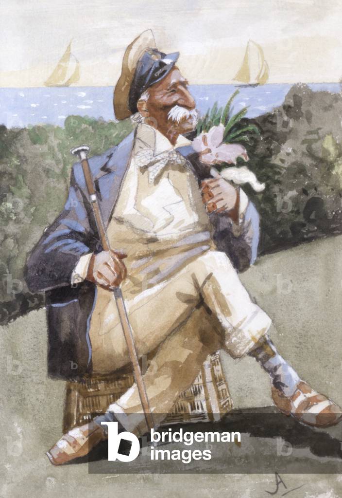 Portrait of Captain Henry Denison (w/c)