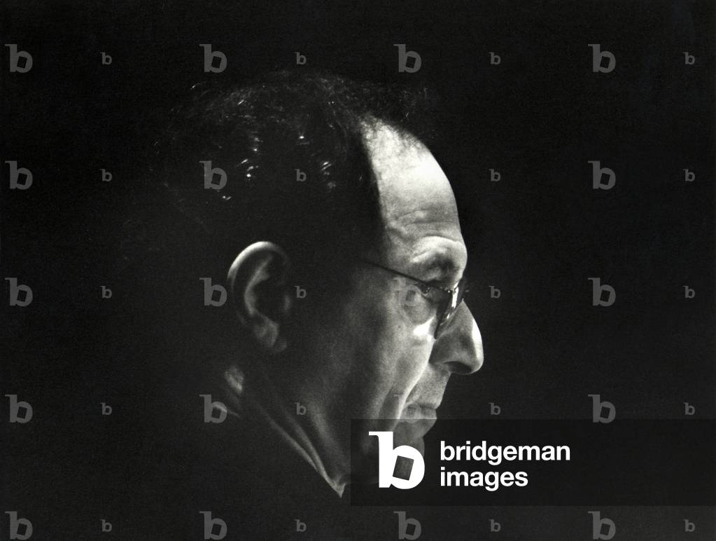 Steve Reich profile, 1996 (photo)