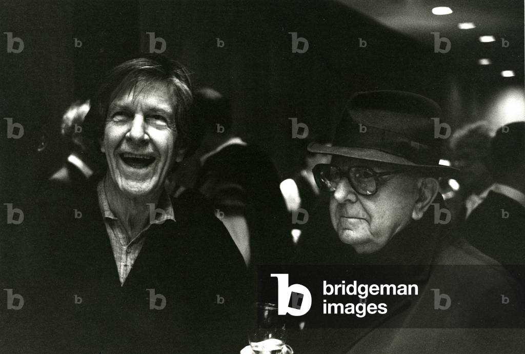 John Cage and Virgil Thomson, 1985 (photo)
