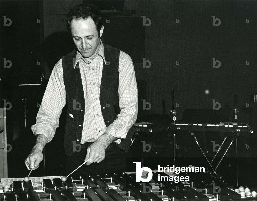 Steve Reich rehearsing, 1979 (photo)