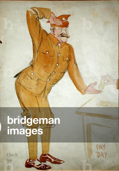 Pay Day, 1916 (w/c on paper)